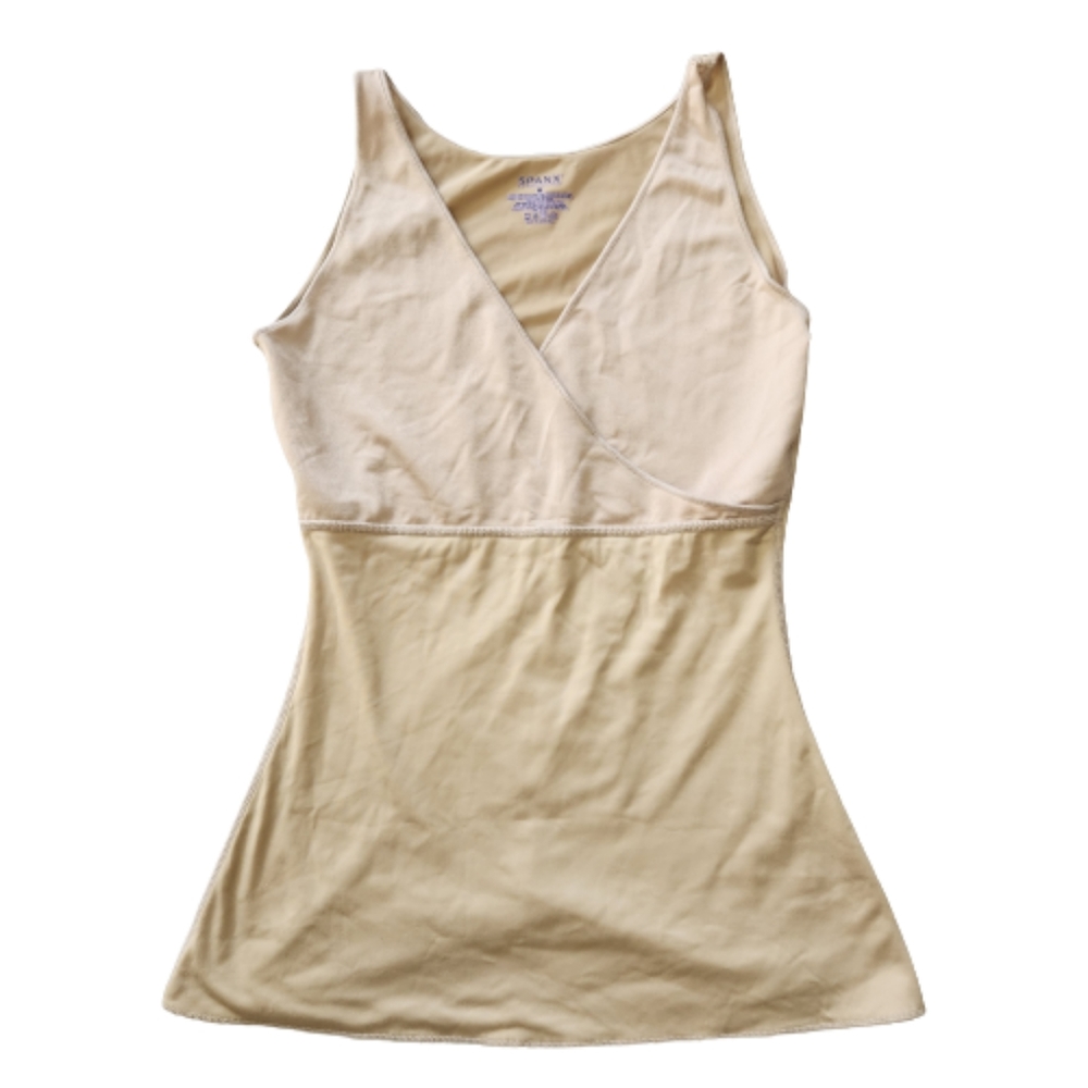 SPANX | Simplicity Wrap Compression Tank Top V Neck Shapewear Nude Size M